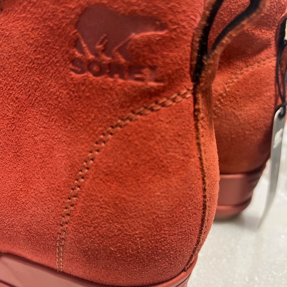 SOREL Women’s Evie Pull-On Suede Bootie. Warp Red. Size 9 M US.Brand New - Picture 9 of 16